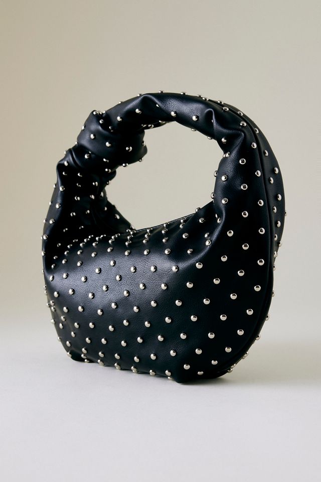 Bolso de Hombro de Cuero Sintético con Tachuelas Melie Bianco Larissa #3