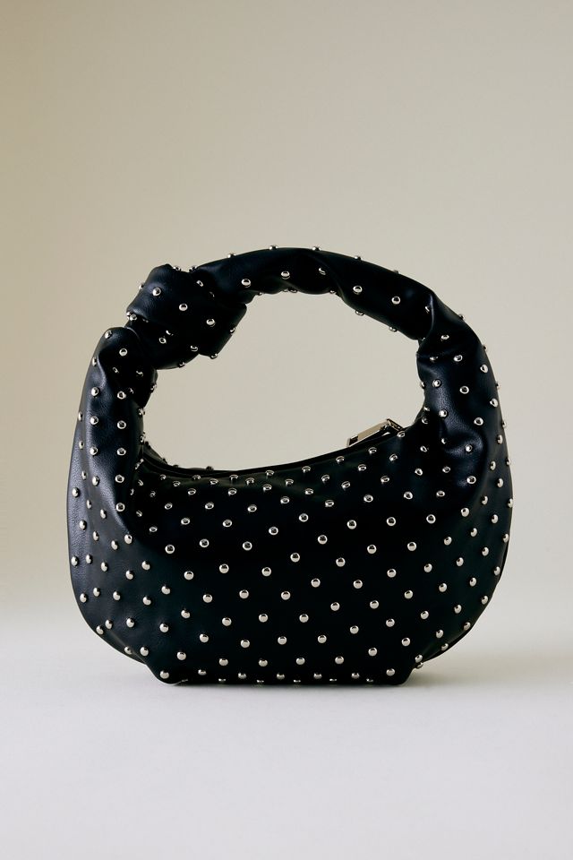 Bolso de Hombro de Cuero Sintético con Tachuelas Melie Bianco Larissa #1