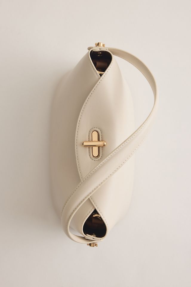 Bolso de Hombro de Cuero Sintético Lana Melie Bianco #4