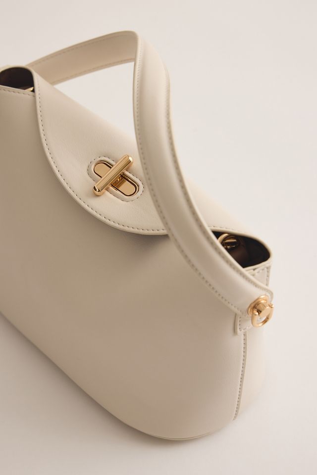 Bolso de Hombro de Cuero Sintético Lana Melie Bianco #5