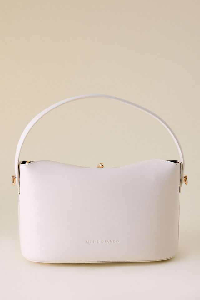 Bolso de Hombro de Cuero Sintético Lana Melie Bianco #1