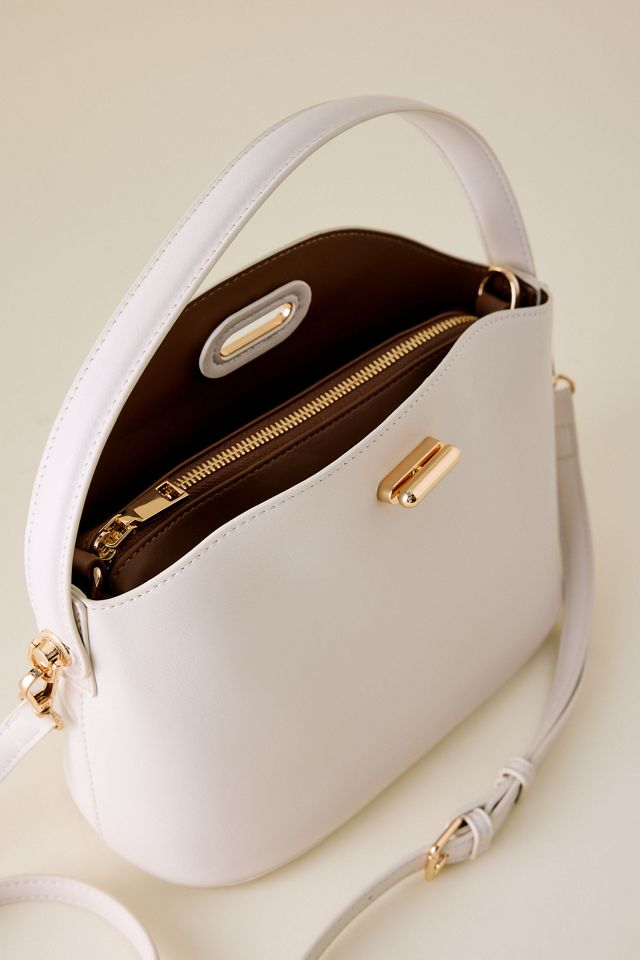 Bolso de Hombro de Cuero Sintético Lana Melie Bianco #2