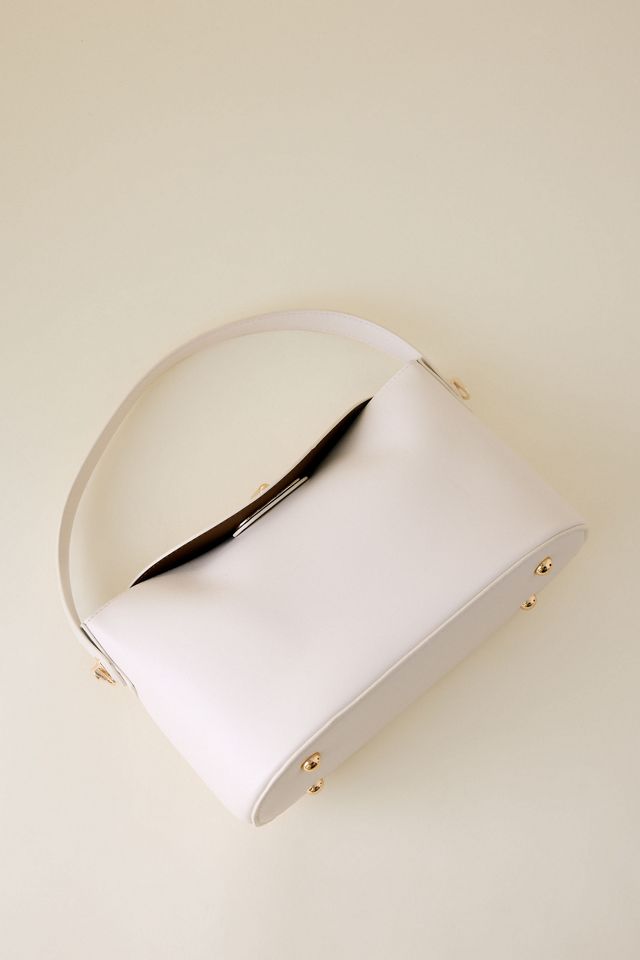 Bolso de Hombro de Cuero Sintético Lana Melie Bianco #3