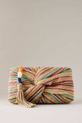 Dolce Vita Elowen Raffia Clutch Bag