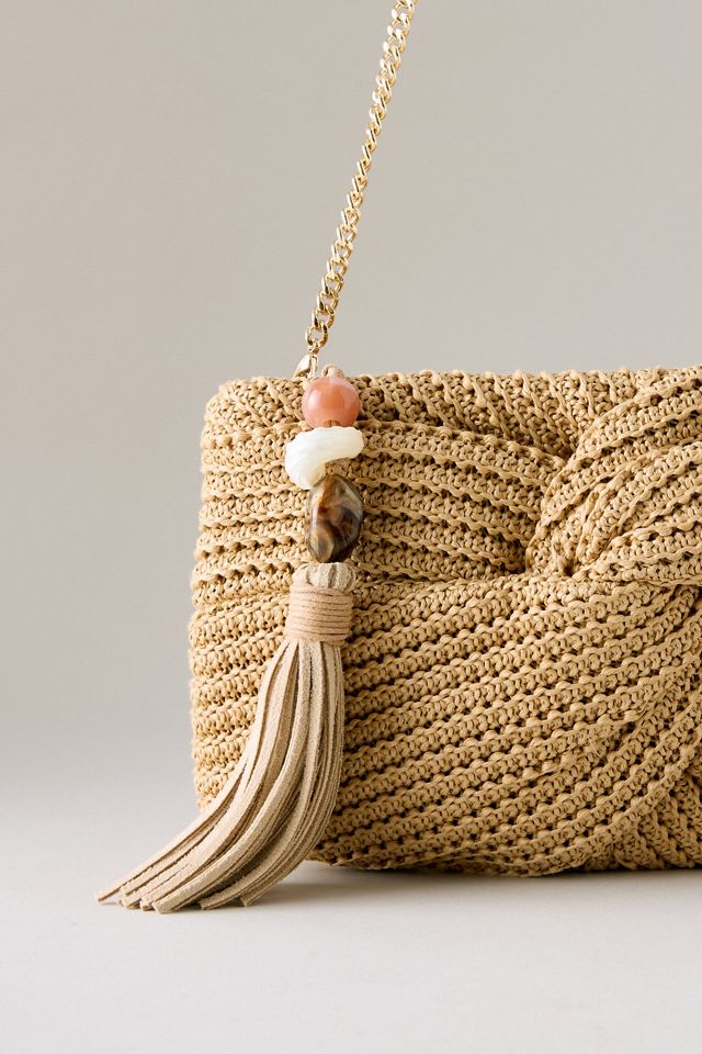Dolce Vita Elowen Raffia-Clutch-Tasche #1