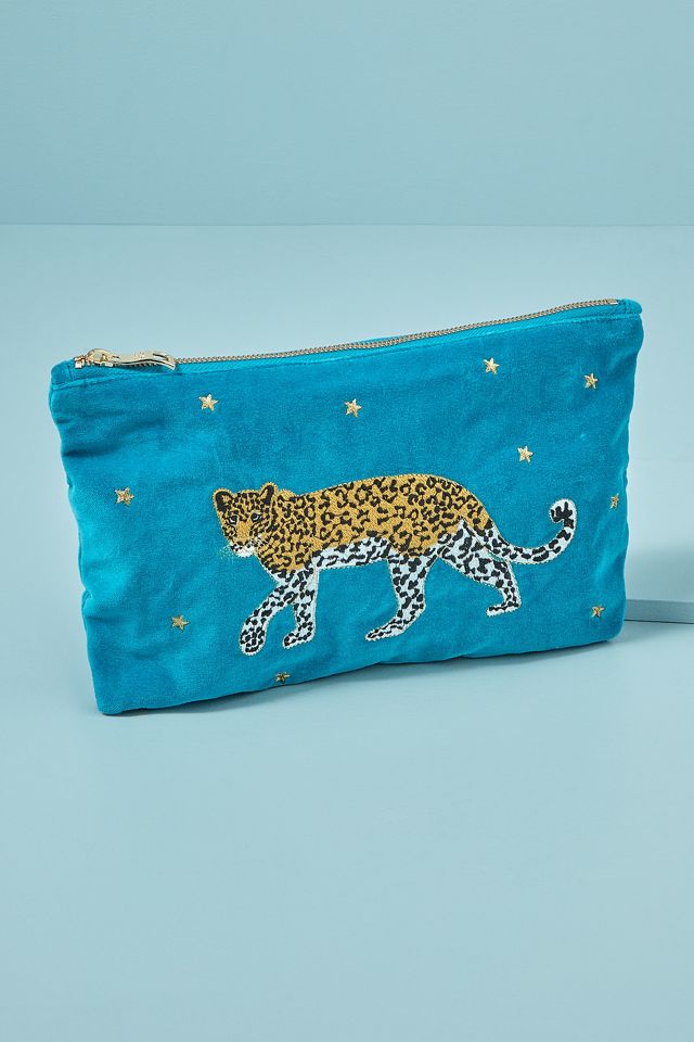 Elizabeth Scarlett x Anthropologie Big Leopard Pouch #1