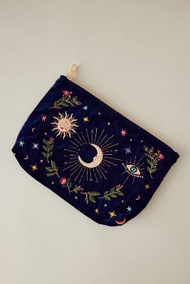 Elizabeth Scarlett Mystic Velvet Everyday Purse In Blue