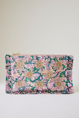 Elizabeth Scarlett Bridesmaid Embroidered Pouch