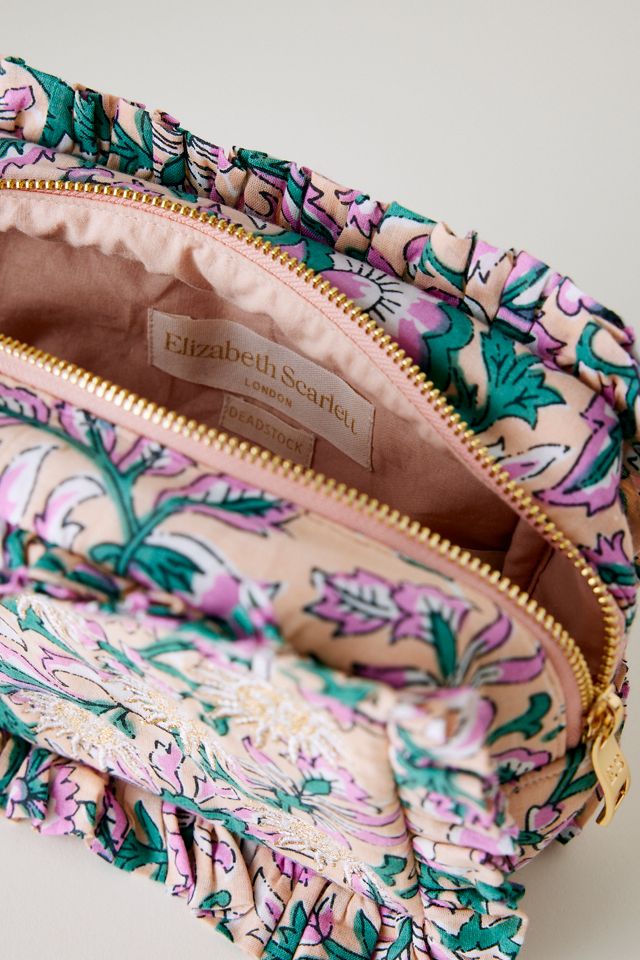 送関込【Elizabeth Scarlett】Ruffle Makeup Bag メイクポーチ Elizabeth Scarlett Ruffle Makeup Bag | Anthropologie UK