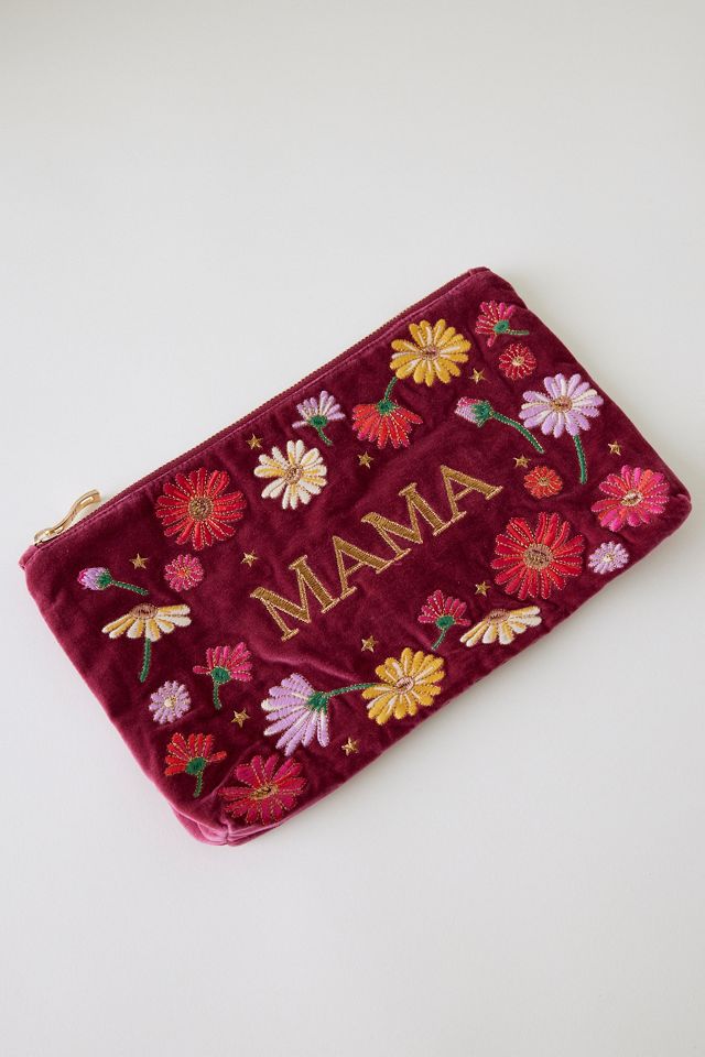 Elizabeth Scarlett Floral Mama Velvet Everyday Purse #1