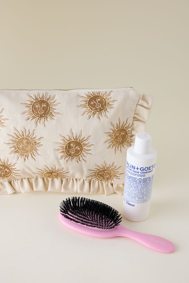 Elizabeth Scarlett Sun Goddess Embroidered Frill Pouch