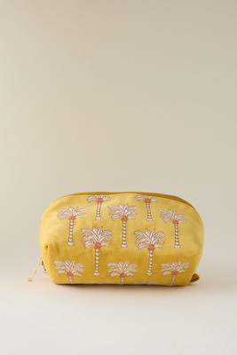 Elizabeth Scarlett Sunrise Palms Embroidered Velvet Makeup