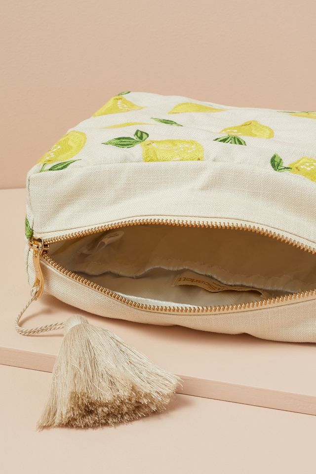 Elizabeth Scarlett x Anthropologie Lemon Wash Bag #1