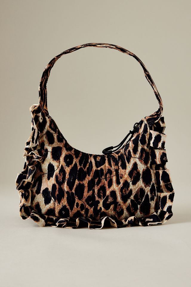 Leopard print satchel bag sale