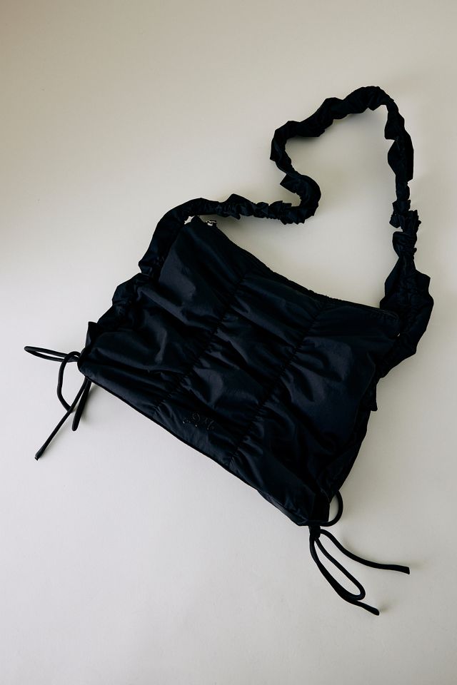 Damson Madder Gerafftes Schultertasche mit Bindung #2