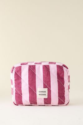 Damson Madder Pink Stripe Wash Bag