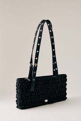 Damson Madder Sophia Ruffle Baguette Bag