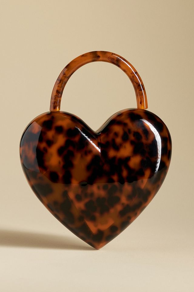 Tort Heart Top Handle Acrylic Evening Bag #2