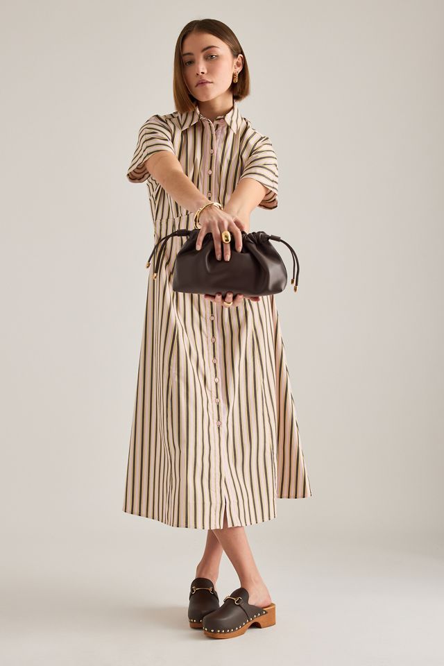 Borsa Clutch in Pelle con Coulisse #2