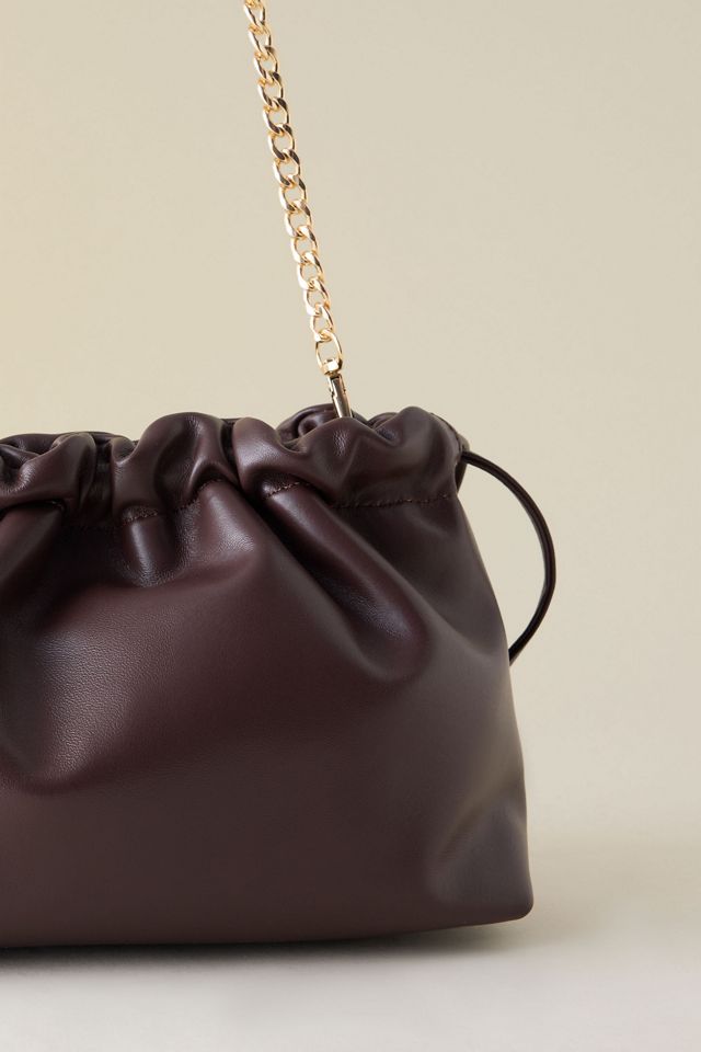 Borsa Clutch in Pelle con Coulisse #5