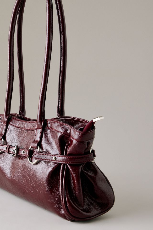 The Love Knot Burnished Buckle Mini Slouchy Bag #2