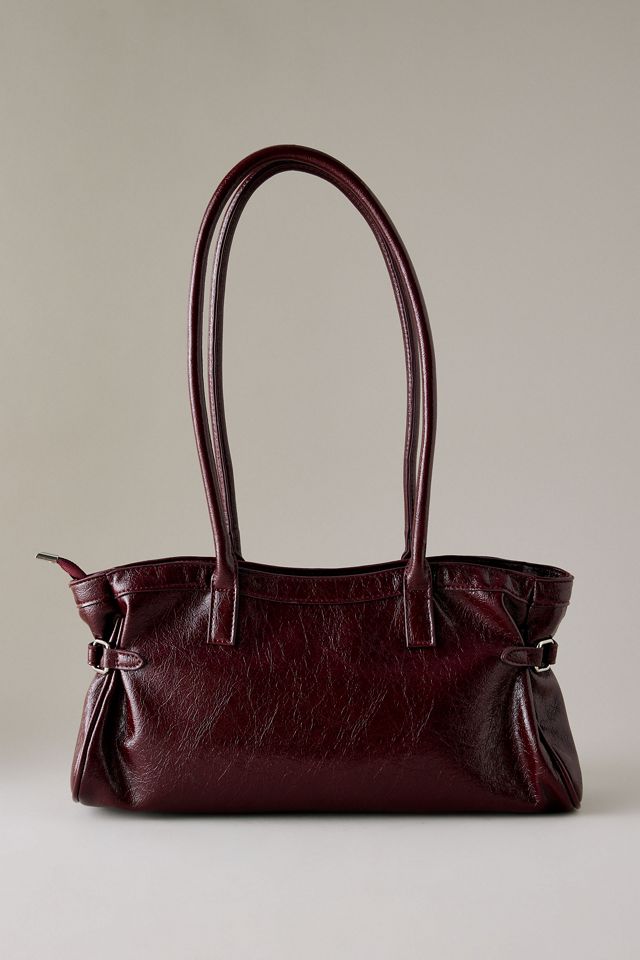 The Love Knot Burnished Buckle Mini Slouchy Bag #3
