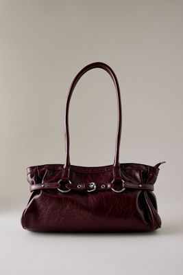 The Love Knot Burnished Buckle Mini Slouchy Bag
