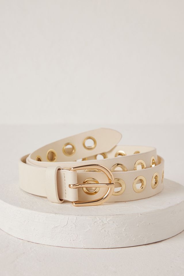 new ANTHROPOLOGIE leather hardware ring belt M XL Adjustable Ring Belt | Anthropologie main image 3