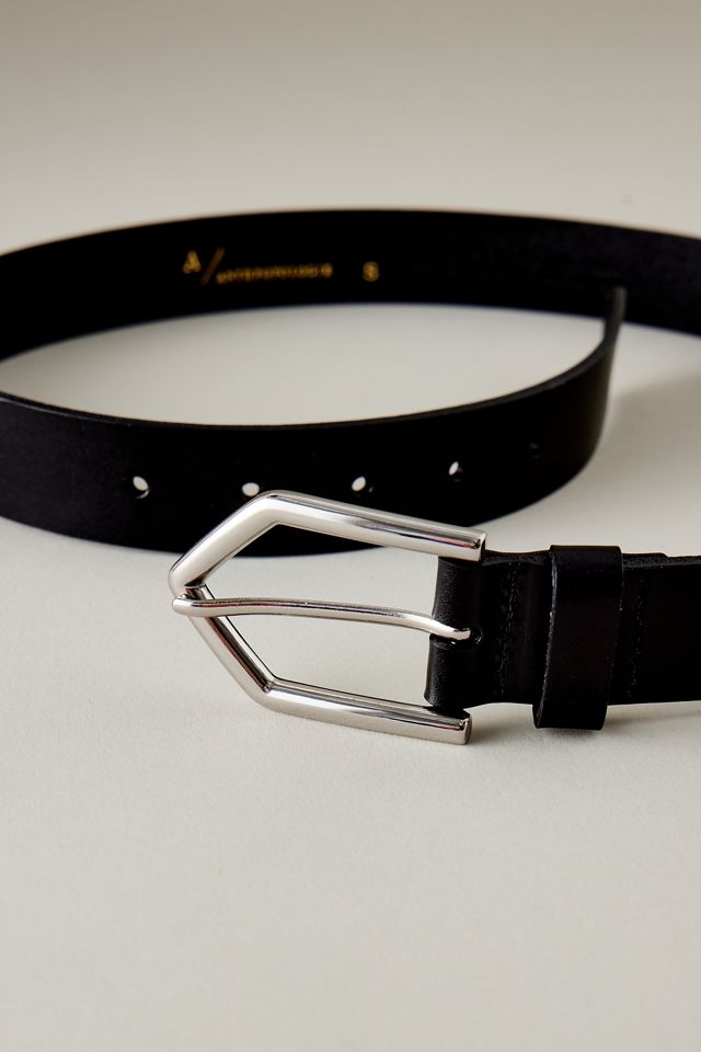 Leather Triangle Buckle Belt | Anthropologie UK