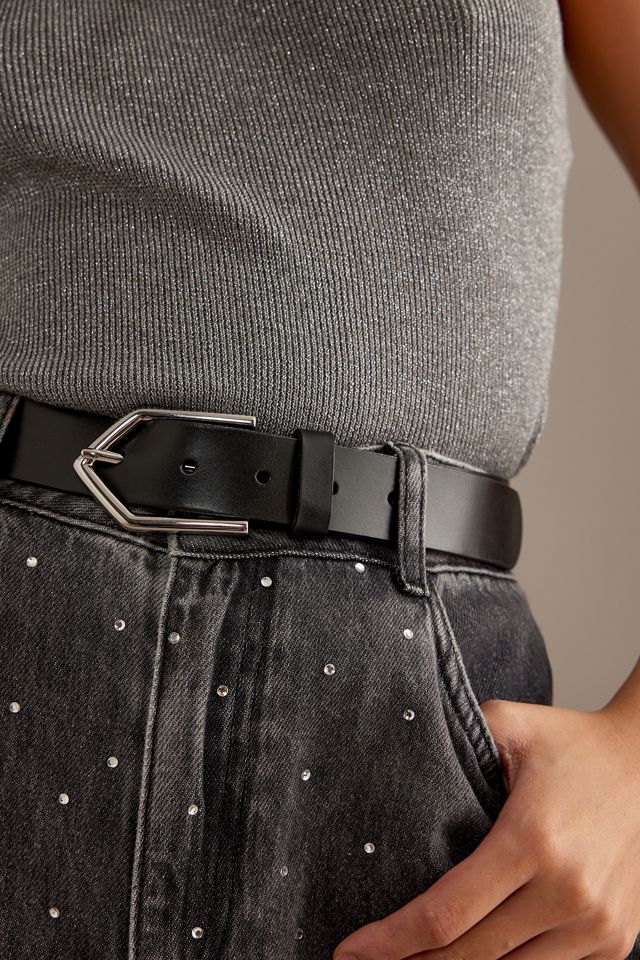Anthropologie Triangle Buckle Belt Leather Triangle Buckle Belt | Anthropologie UK main image 3