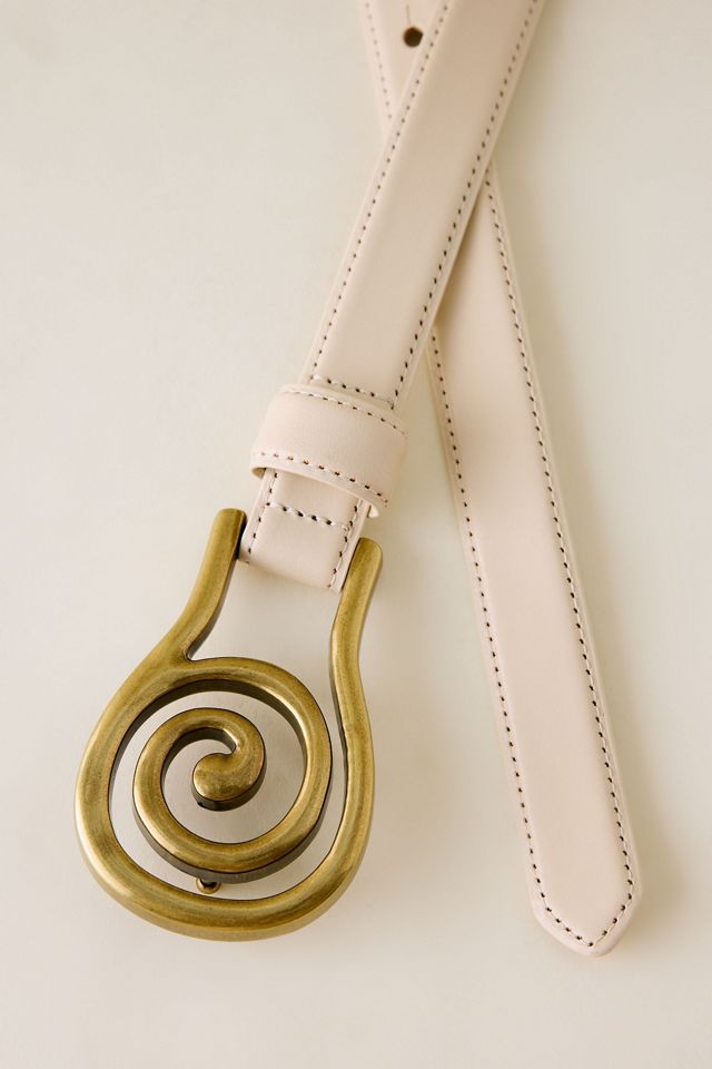 Cintura in Pelle con Fibbia a Spirale #1