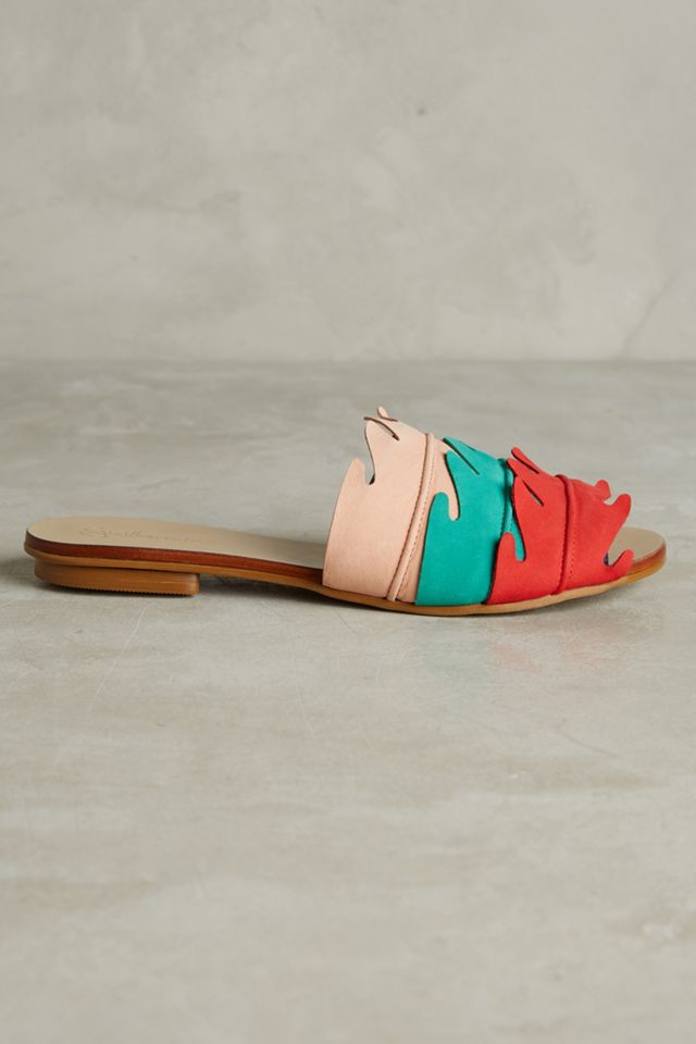 Guilhermina Scalloped Slide Sandals #1