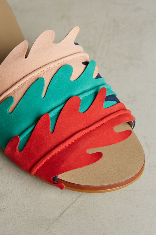 Guilhermina Scalloped Slide Sandals #4