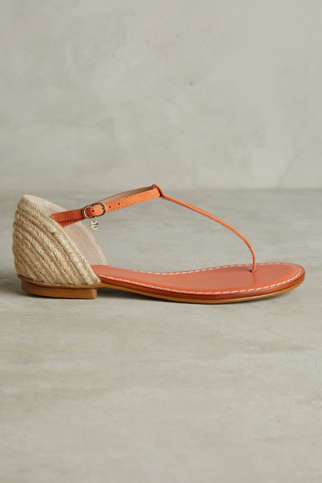 Guilhermina Raffia Thong Sandals #1