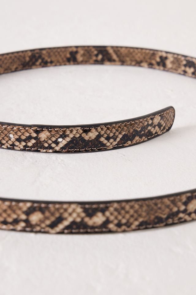 Becksondergaard Cinturón de piel de serpiente sintética Naga #2