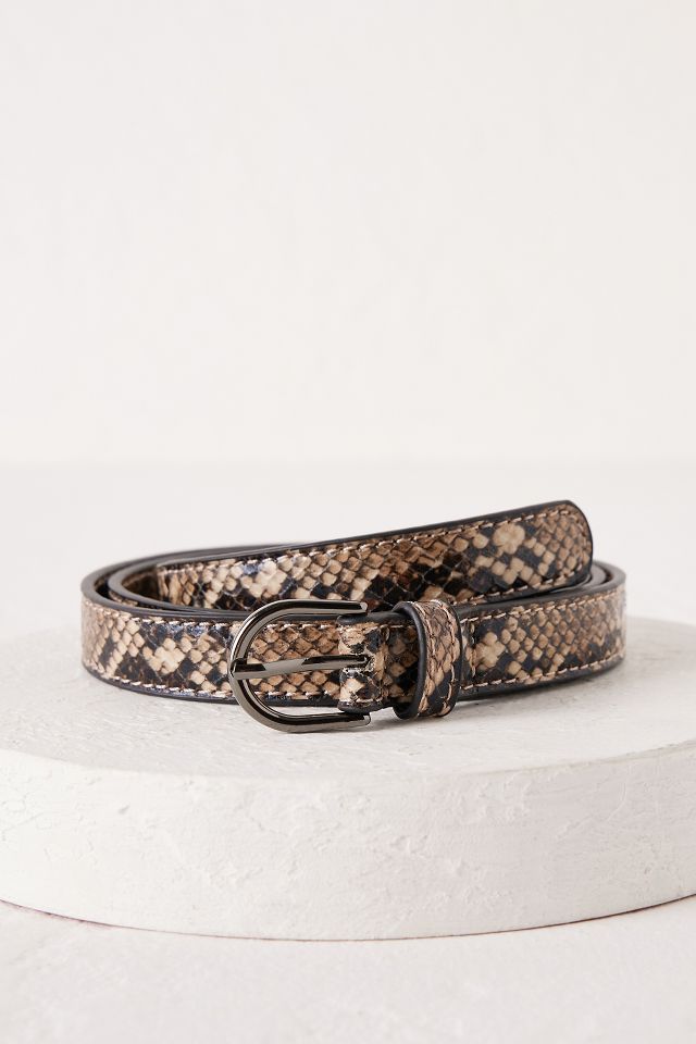 Gucci snake print on sale belt