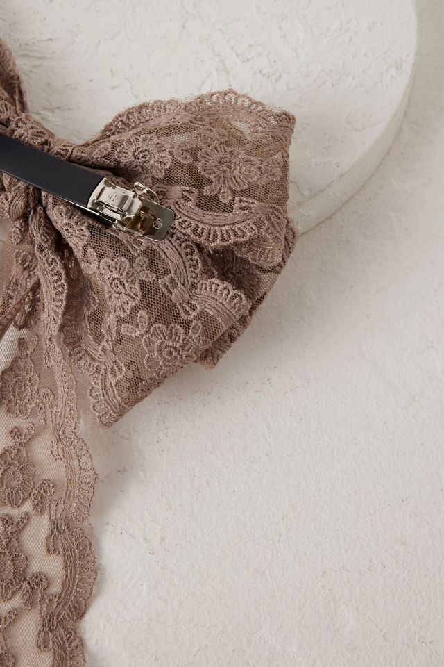 Lace Bow Barrette #4