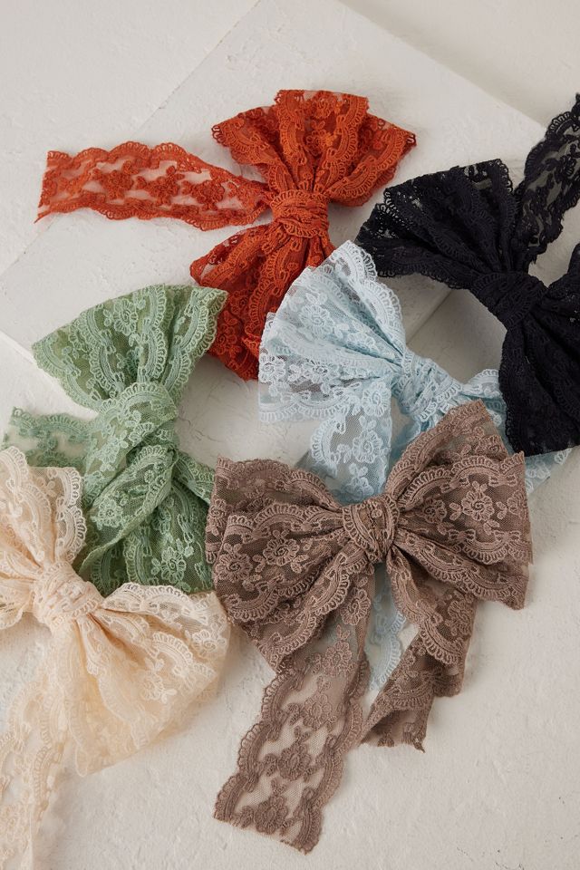 Lace Bow Barrette #5