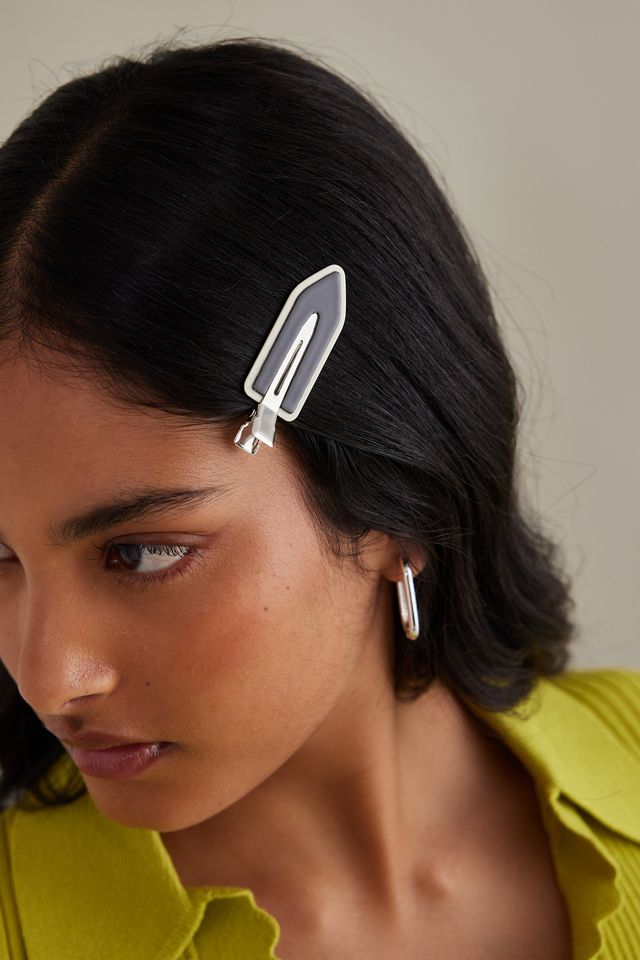 Monochrome Creaseless Hair Clips, Set of 4 Anthropologie UK