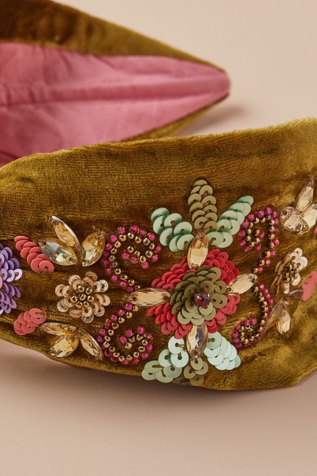 Embellished Velvet Headband #2