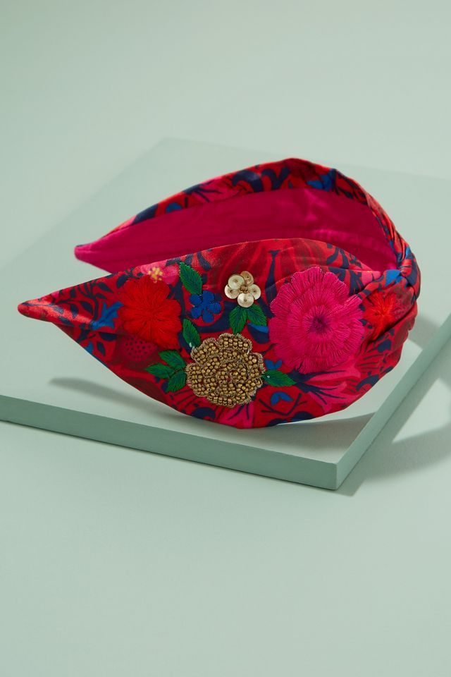 Floral Embroidered Headband #3