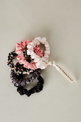 Pack of 5 Satin Hair Scrunchies