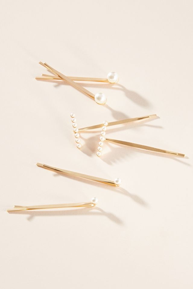 Monogram Pearl Bobby Pin Set #9