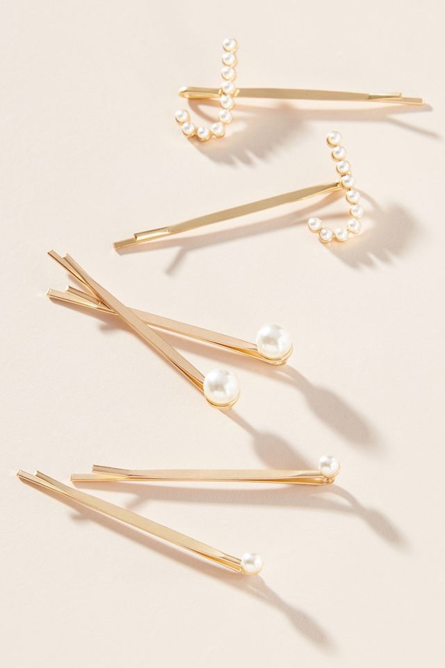 Monogram Pearl Bobby Pin Set #10