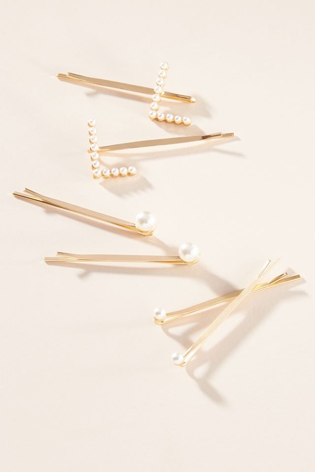 Monogram Pearl Bobby Pin Set #12