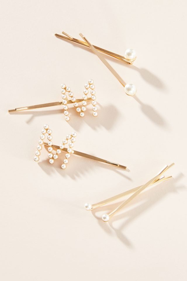 Monogram Pearl Bobby Pin Set #13