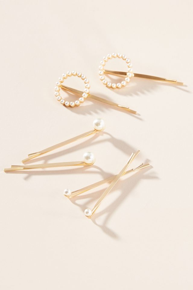Monogram Pearl Bobby Pin Set #15