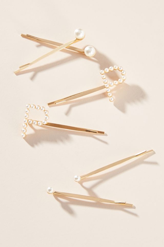 Monogram Pearl Bobby Pin Set #16