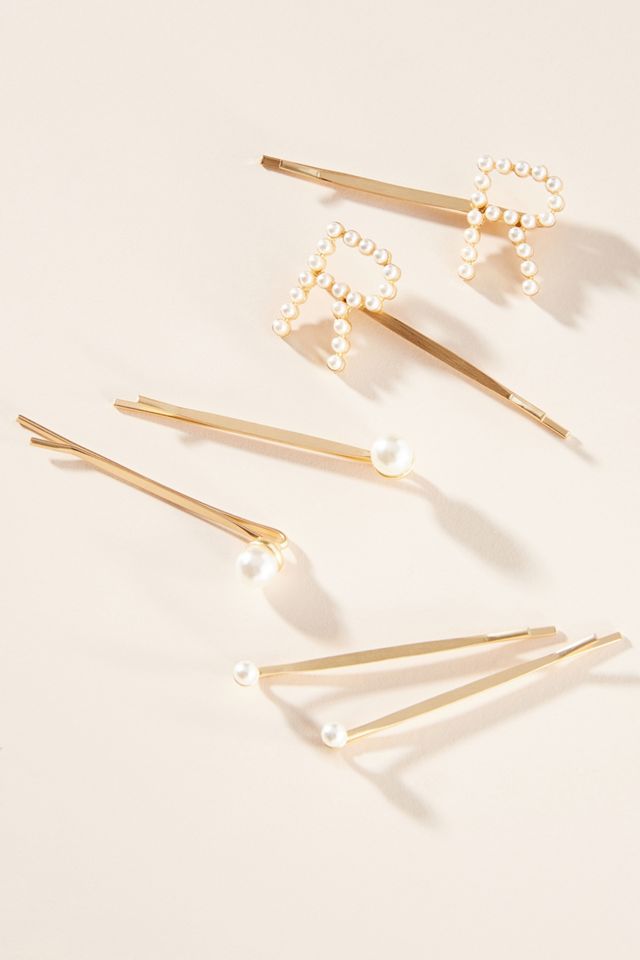 Monogram Pearl Bobby Pin Set #17