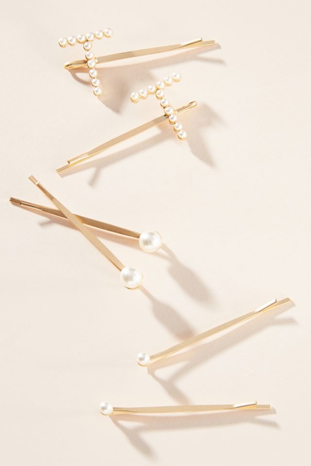 Monogram Pearl Bobby Pin Set #19